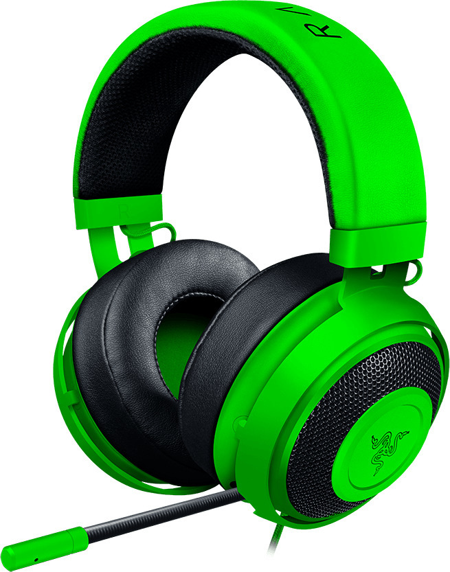 Gaming headset green